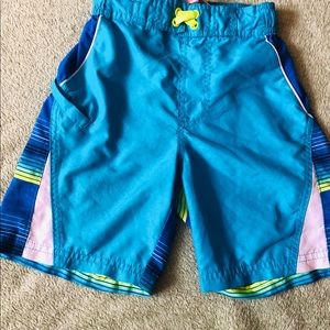 BOYS WONDER NATION SWIMMING TRUNKS-SIZE 6-7
